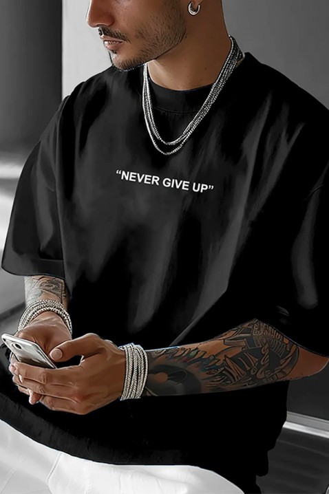 Ανδρικό μπλουζάκι HREZO, Χρώμα: μαύρο, IVET.EU - Εκπτώσεις έως -80%