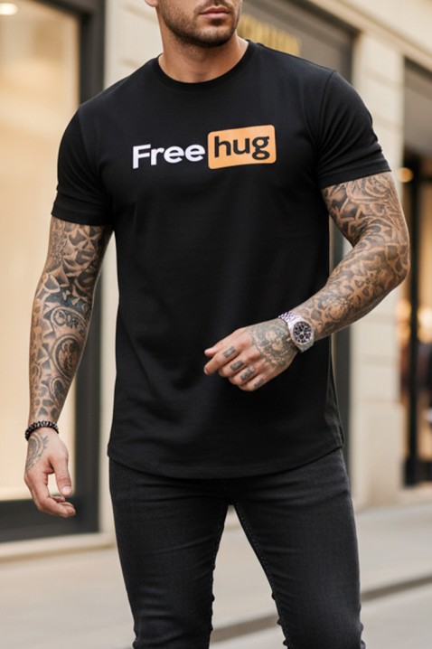 Ανδρικό μπλουζάκι JEMFOLO, Χρώμα: μαύρο, IVET.EU - Εκπτώσεις έως -80%