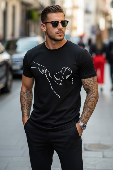 Ανδρικό μπλουζάκι MOJORO, Χρώμα: μαύρο, IVET.EU - Εκπτώσεις έως -80%