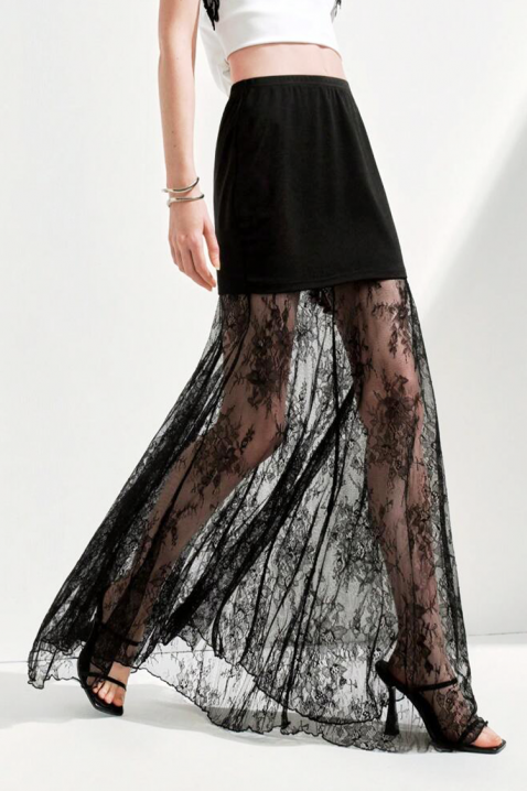 Φούστα MALZANA, Χρώμα: μαύρο, IVET.EU - Εκπτώσεις έως -80%