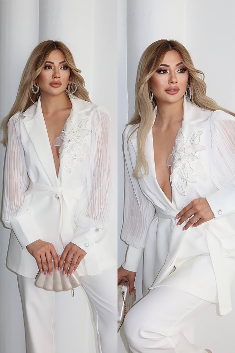 Σύνολο JILMERGA WHITE, Χρώμα: άσπρο, IVET.EU - Εκπτώσεις έως -80%