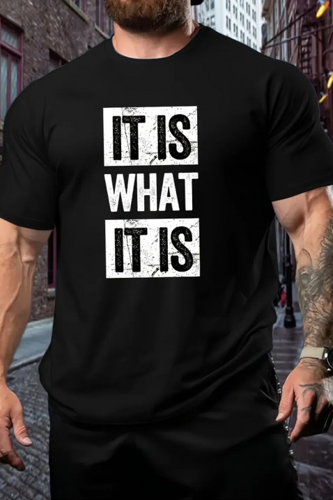 Ανδρικό μπλουζάκι GRITER, Χρώμα: μαύρο, IVET.EU - Εκπτώσεις έως -80%