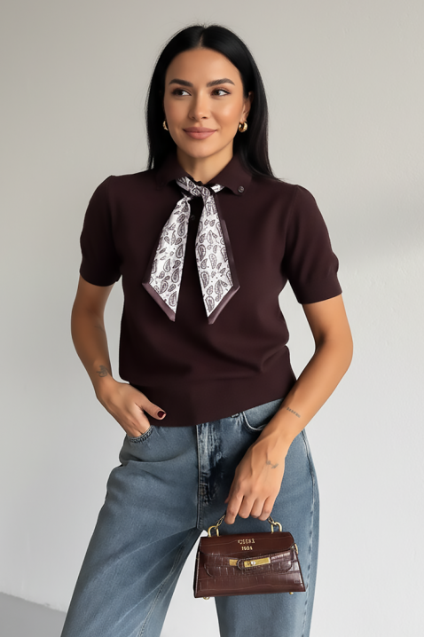 Τοπ FLURENZA BROWN, Χρώμα: καφέ, IVET.EU - Εκπτώσεις έως -80%