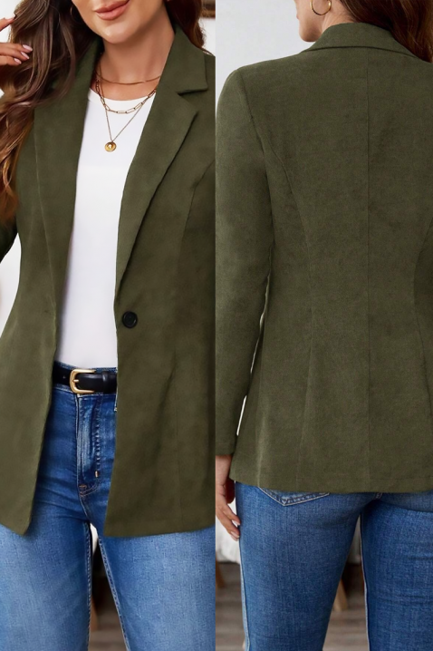 Σακάκι LAKERTA KHAKI, Χρώμα: χακί, IVET.EU - Εκπτώσεις έως -80%