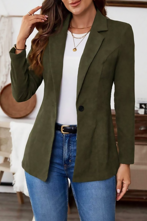 Σακάκι LAKERTA KHAKI, Χρώμα: χακί, IVET.EU - Εκπτώσεις έως -80%