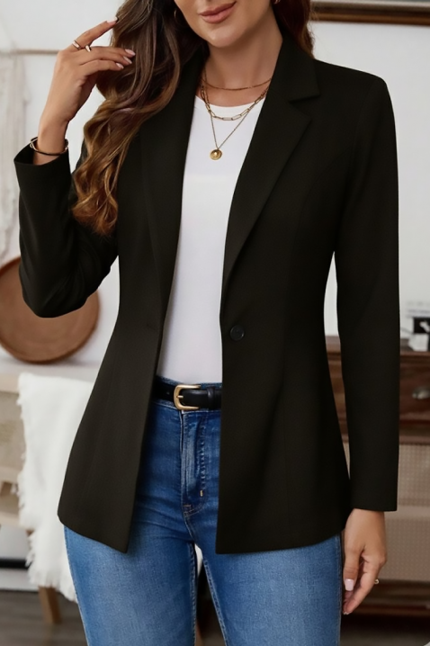 Σακάκι LAKERTA BLACK, Χρώμα: μαύρο, IVET.EU - Εκπτώσεις έως -80%