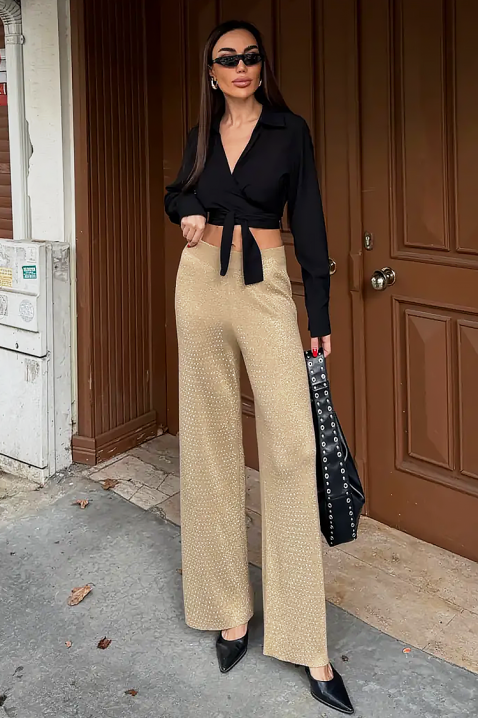 Παντελόνι DAVERDA BEIGE, Χρώμα: μπεζ, IVET.EU - Εκπτώσεις έως -80%