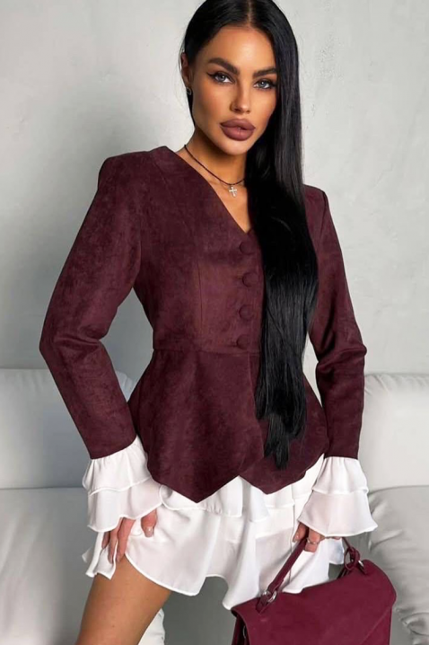 Σύνολο AKSIENA BORDO, Χρώμα: μπορντό, IVET.EU - Εκπτώσεις έως -80%