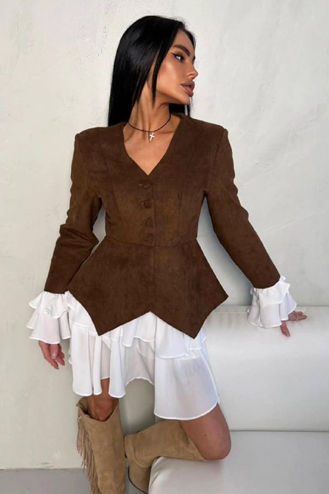 Σύνολο AKSIENA BROWN, Χρώμα: καφέ, IVET.EU - Εκπτώσεις έως -80%