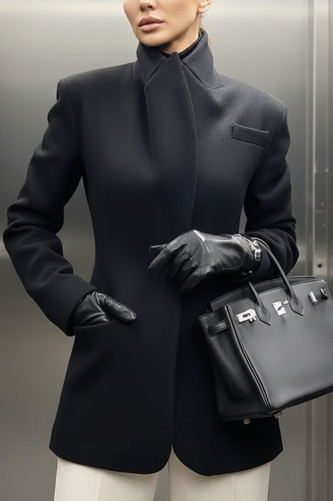 Σακάκι ZREDOLFA, Χρώμα: μαύρο, IVET.EU - Εκπτώσεις έως -80%