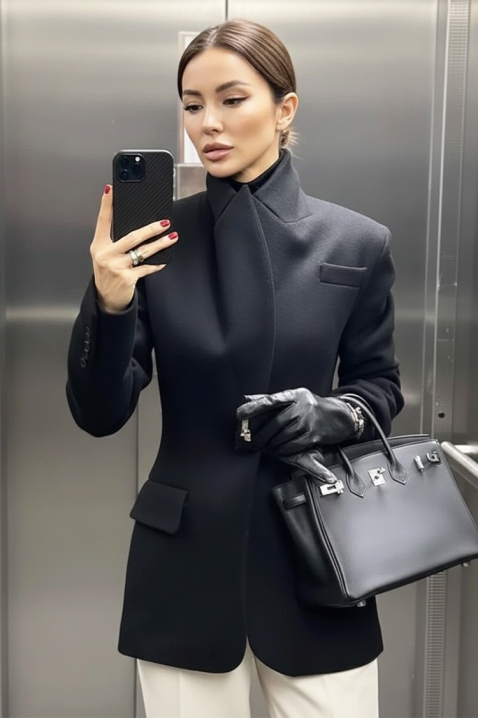 Σακάκι ZREDOLFA, Χρώμα: μαύρο, IVET.EU - Εκπτώσεις έως -80%