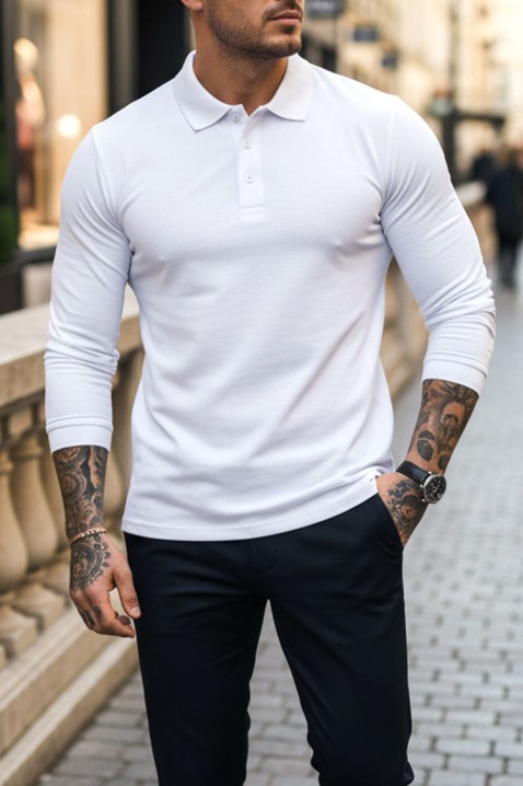 Ανδρική μπλούζα LEROJO WHITE, Χρώμα: άσπρο, IVET.EU - Εκπτώσεις έως -80%