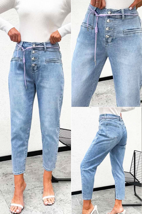 Τζιν ORFOLDA, Χρώμα: Γαλάζιο, IVET.EU - Εκπτώσεις έως -80%