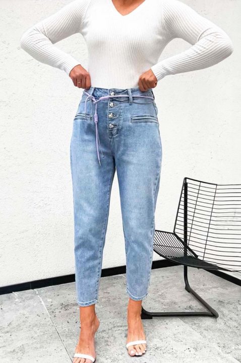 Τζιν ORFOLDA, Χρώμα: Γαλάζιο, IVET.EU - Εκπτώσεις έως -80%