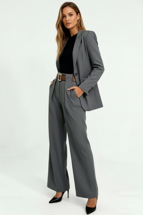 Παντελόνι ROLVELZA GREY, Χρώμα: γκρι, IVET.EU - Εκπτώσεις έως -80%