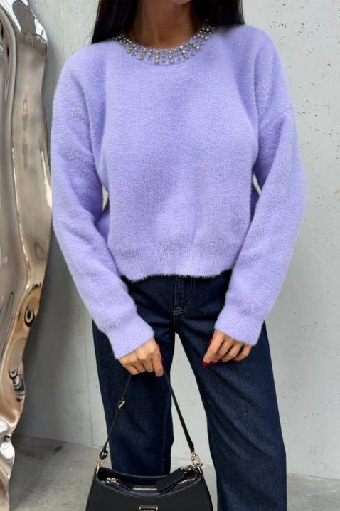 Πουλόβερ VANILANZA PURPLE, Χρώμα: μωβ, IVET.EU - Εκπτώσεις έως -80%