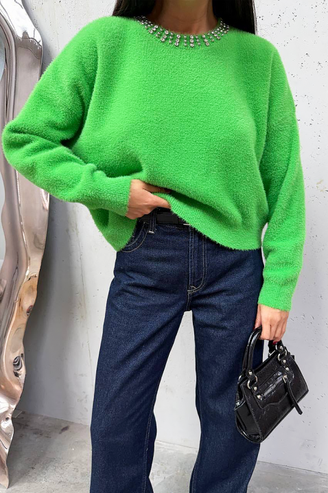 Πουλόβερ VANILANZA GREEN, Χρώμα: πράσινο, IVET.EU - Εκπτώσεις έως -80%