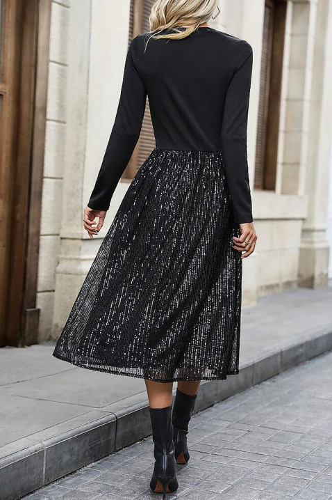 Φόρεμα KARMELOTA, Χρώμα: μαύρο, IVET.EU - Εκπτώσεις έως -80%