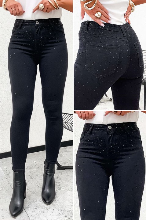 Τζιν BELINSA, Χρώμα: μαύρο, IVET.EU - Εκπτώσεις έως -80%