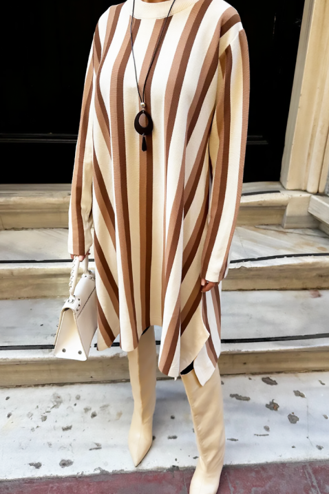 Φόρεμα MIMONDA BEIGE, Χρώμα: μπεζ, IVET.EU - Εκπτώσεις έως -80%