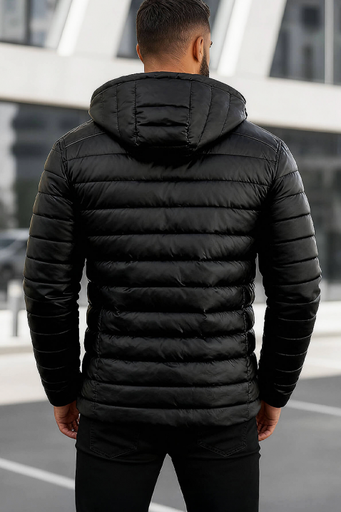 Ανδρικό μπουφάν ROZEZ, Χρώμα: μαύρο, IVET.EU - Εκπτώσεις έως -80%