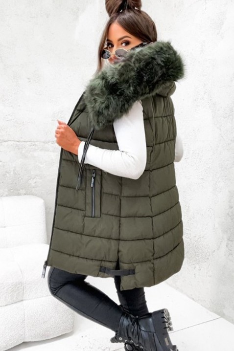 Γιλέκο EVRINDA, Χρώμα: πράσινο, IVET.EU - Εκπτώσεις έως -80%