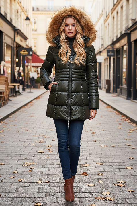 Μπουφάν SLAVERDA KHAKI, Χρώμα: χακί, IVET.EU - Εκπτώσεις έως -80%