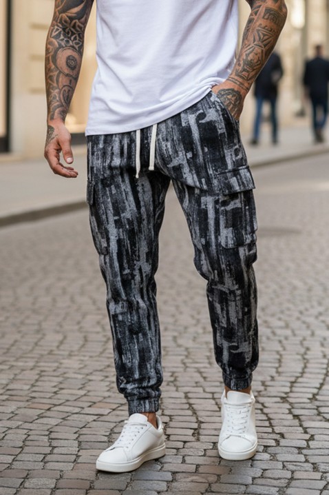 Ανδρικό παντελόνι ZIRMEN BLACK, Χρώμα: μαύρο, IVET.EU - Εκπτώσεις έως -80%