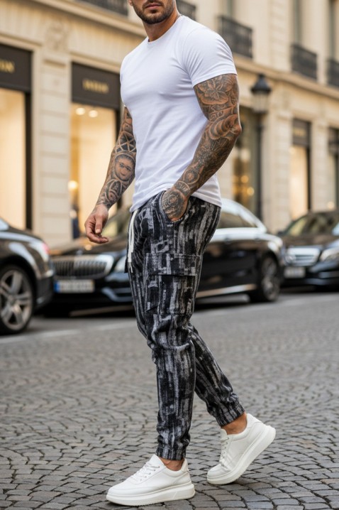 Ανδρικό παντελόνι ZIRMEN BLACK, Χρώμα: μαύρο, IVET.EU - Εκπτώσεις έως -80%