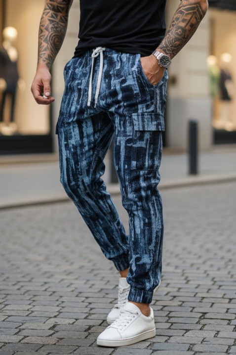 Ανδρικό παντελόνι ZIRMEN BLUE, Χρώμα: μπλε, IVET.EU - Εκπτώσεις έως -80%