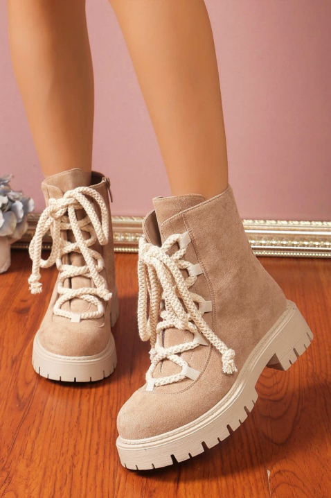 Γυναικεία μποτάκια PENPIZA, Χρώμα: μπεζ, IVET.EU - Εκπτώσεις έως -80%