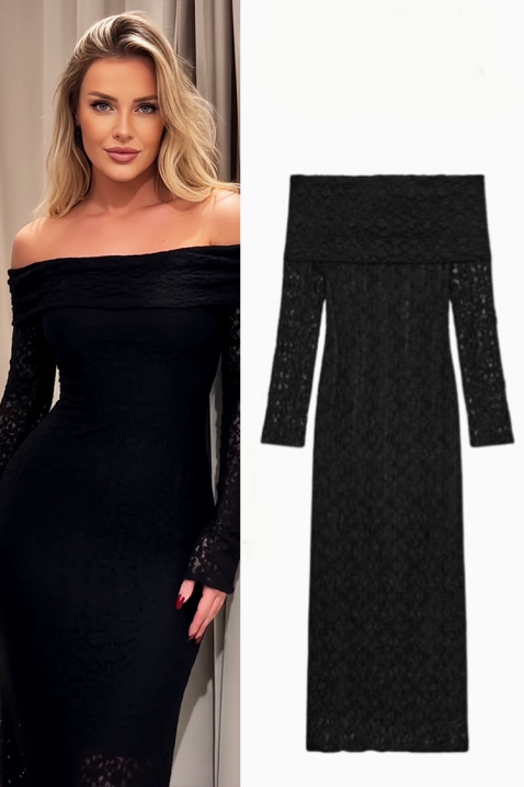 Φόρεμα ALBENDA, Χρώμα: μαύρο, IVET.EU - Εκπτώσεις έως -80%