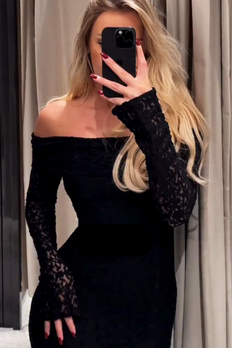 Φόρεμα ALBENDA, Χρώμα: μαύρο, IVET.EU - Εκπτώσεις έως -80%