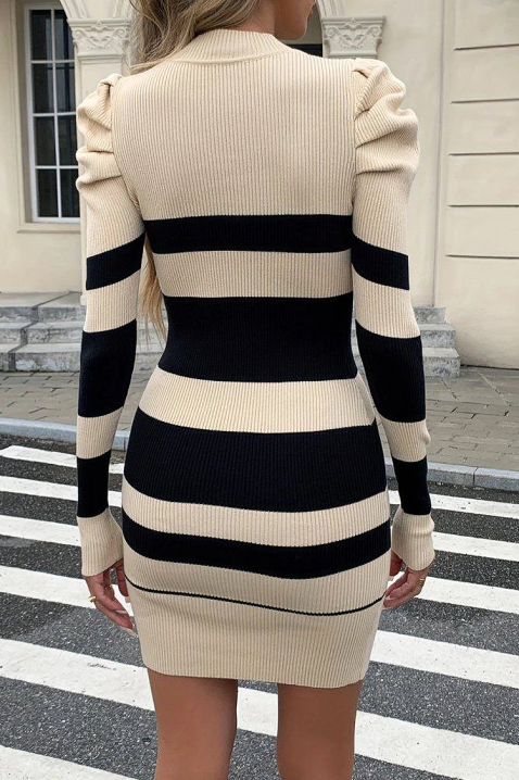 Φόρεμα EVELONSA BEIGE, Χρώμα: μπεζ, IVET.EU - Εκπτώσεις έως -80%