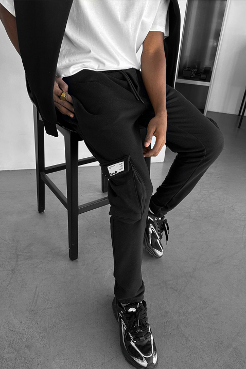 Ανδρικό παντελόνι VOXOR BLACK, Χρώμα: μαύρο, IVET.EU - Εκπτώσεις έως -80%