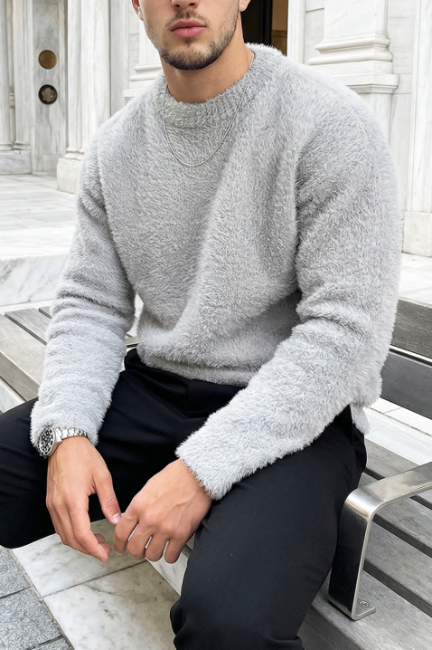 Ανδρικό πουλόβερ PRONEZ, Χρώμα: γκρι, IVET.EU - Εκπτώσεις έως -80%