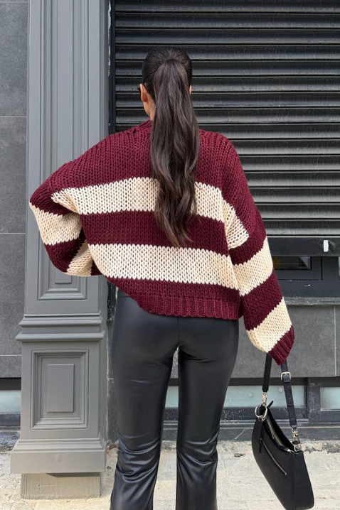 Πουλόβερ LARDENZA BORDO, Χρώμα: μπορντό, IVET.EU - Εκπτώσεις έως -80%