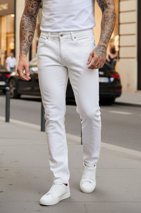 Ανδρικό τζιν TOMSON, Χρώμα: άσπρο, IVET.EU - Εκπτώσεις έως -80%