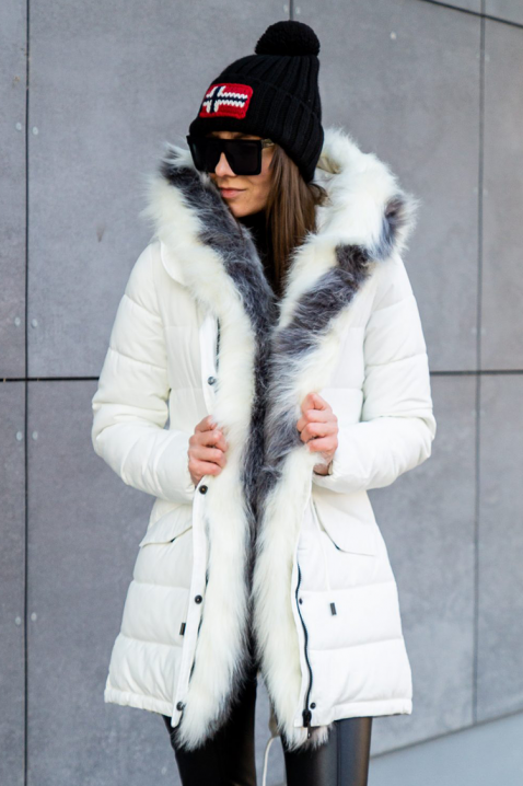 Μπουφάν DJEZINDRA WHITE, Χρώμα: άσπρο, IVET.EU - Εκπτώσεις έως -80%