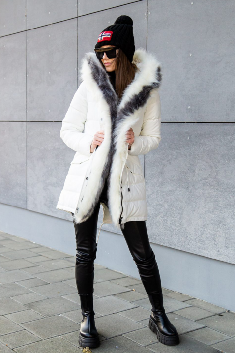 Μπουφάν DJEZINDRA WHITE, Χρώμα: άσπρο, IVET.EU - Εκπτώσεις έως -80%