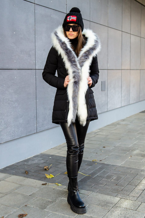 Μπουφάν DJEZINDRA BLACK, Χρώμα: μαύρο, IVET.EU - Εκπτώσεις έως -80%