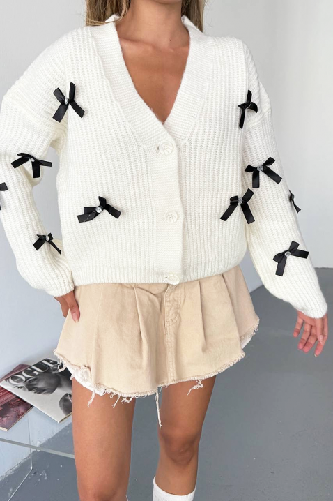 Ζακέτα KELDIONA, Χρώμα: άσπρο, IVET.EU - Εκπτώσεις έως -80%