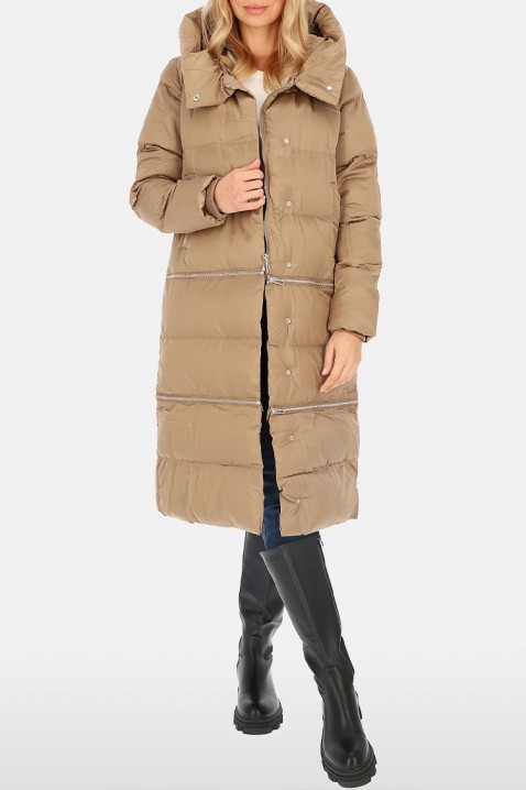 Μπουφάν SINELA BEIGE, Χρώμα: μπεζ, IVET.EU - Εκπτώσεις έως -80%