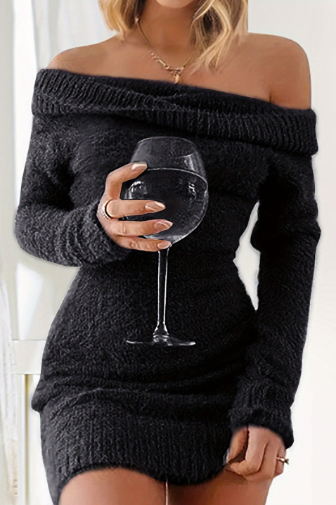 Φόρεμα LEMIRANA BLACK, Χρώμα: μαύρο, IVET.EU - Εκπτώσεις έως -80%