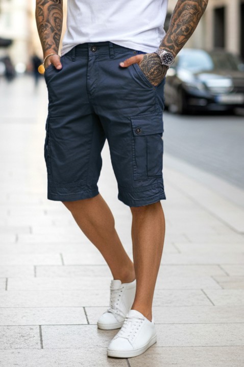 Ανδρικό σορτσάκι MIRKIZ NAVY, Χρώμα: σκούρο μπλε, IVET.EU - Εκπτώσεις έως -80%