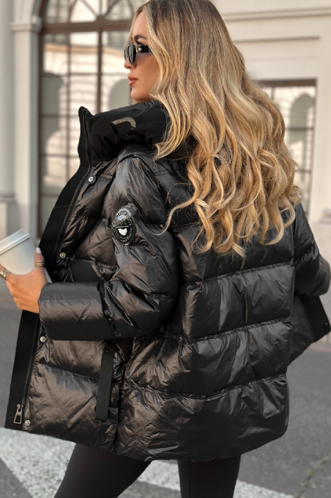 Μπουφάν TELIESA, Χρώμα: μαύρο, IVET.EU - Εκπτώσεις έως -80%