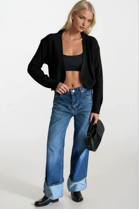 Ζακέτα KAMELOTA BLACK, Χρώμα: μαύρο, IVET.EU - Εκπτώσεις έως -80%