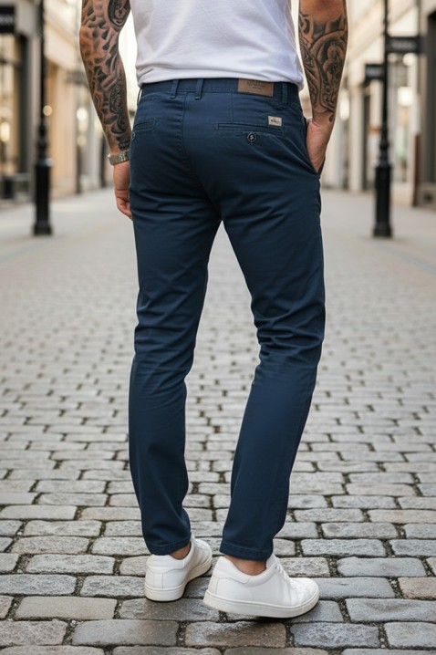 Ανδρικό παντελόνι TELRET NAVY, Χρώμα: σκούρο μπλε, IVET.EU - Εκπτώσεις έως -80%