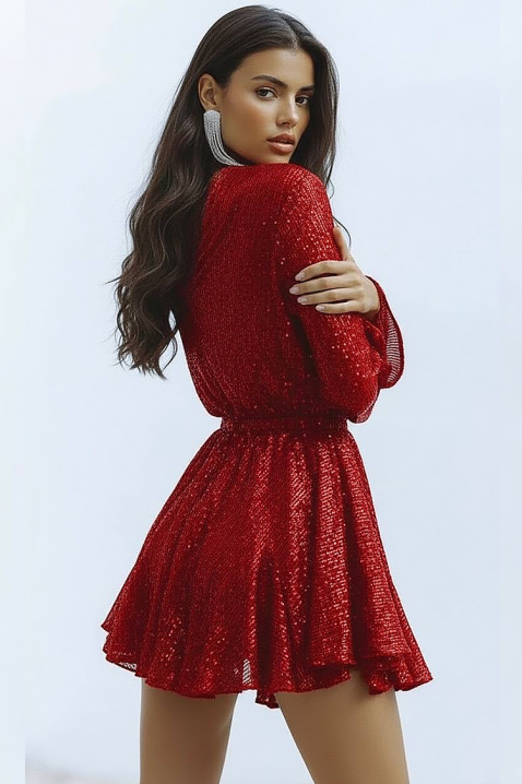 Φόρεμα EROTOLDA RED, Χρώμα: κόκκινο, IVET.EU - Εκπτώσεις έως -80%