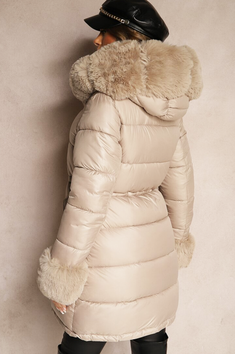 Μπουφάν ABAMBINA BEIGE, Χρώμα: μπεζ, IVET.EU - Εκπτώσεις έως -80%